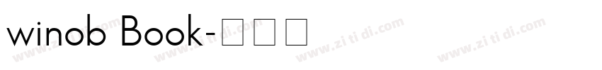 winob Book字体转换 winob Book字体转换